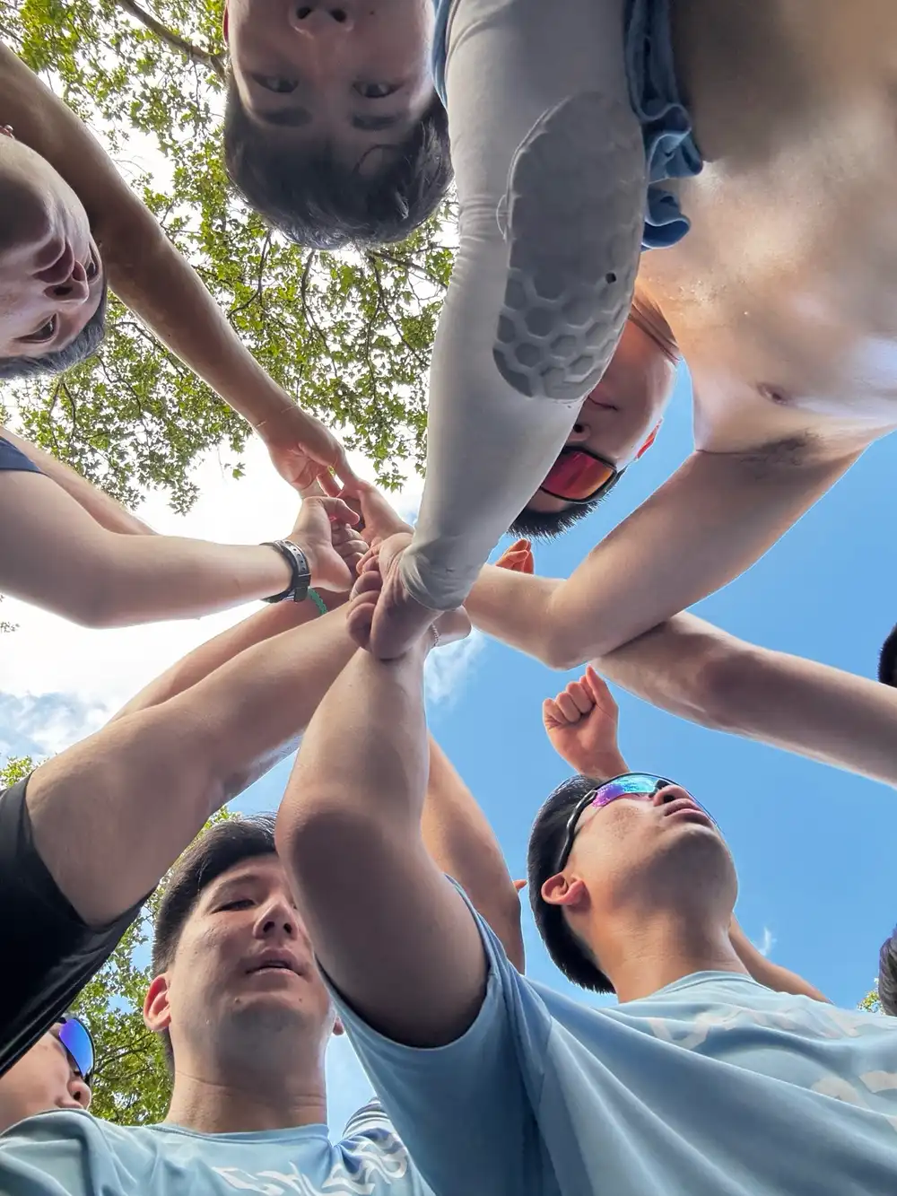 Chicago United team huddle